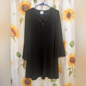 Eloquii Black Long Sleeve Dress